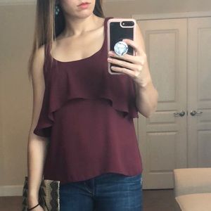 🌸2 for $20🌸 NEW Ruffle Open Back Tank Small